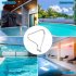 US GARVEE Pool Rail 48x36 Inch 304 Stainless Steel 370LBS Load Capacity Rustproof Pool Handrail
