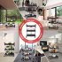 US GARVEE Portable Folding Service Cart 3 Tier Folding Utility Cart 56 Lbs Load Capacity per Shelf