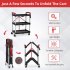 US GARVEE Portable Folding Service Cart 3 Tier Folding Utility Cart 56 Lbs Load Capacity per Shelf