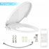 US GARVEE Premium Non Electric Elongated Bidet Toilet Seats With Dual Nozzle Easy To Install And Use