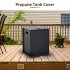US GARVEE Propane Metal Tank Cover Table for Gas Fire Pits Gas Tank Holder Storage Side Table for 20 Pound Propane Tank