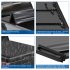 US GARVEE Quad 4 Fold Soft Folding Truck Bed 5 5ft Tonneau Cover Compatible for 2009 2014 Ford F150 Black