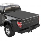 US GARVEE Quad 4-Fold Soft Folding Truck Bed 5.5ft Tonneau Cover Compatible for 2009-2014 Ford F150 Black