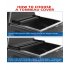 US GARVEE Quad 4 Fold Soft Folding Truck Bed 5 5ft Tonneau Cover Compatible for 2009 2014 Ford F150 Black