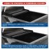 US GARVEE Quad 4 Fold Soft Folding Truck Bed 6 5ft Tonneau Cover Compatible for 2004 2008 Ford F150 Black