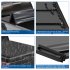 US GARVEE Quad 4 Fold Soft Folding Truck Bed 6 5ft Tonneau Cover Compatible for 2004 2008 Ford F150 Black