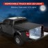 US GARVEE Quad 4 Fold Soft Folding Truck Bed 6 5ft Tonneau Cover Compatible for 2004 2008 Ford F150 Black