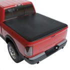US GARVEE Quad 4-Fold Soft Folding Truck Bed 5.7ft Tonneau Cover Compatible for 2002-2023 Dodge Ram 1500 Black