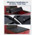 US GARVEE Quad 4 Fold Soft Folding Truck Bed 5 7ft Tonneau Cover Compatible for 2002 2023 Dodge Ram 1500 Black