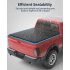 US GARVEE Quad 4 Fold Soft Folding Truck Bed 5 7ft Tonneau Cover Compatible for 2002 2023 Dodge Ram 1500 Black