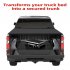 US GARVEE Roll Up Soft Truck Bed 5 8ft Tonneau Cover Compatible for 2019 2023 Chevrolet Silverado 1500 Black
