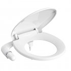 US GARVEE Round Non-Electric Bidet Toilet Seat Bidet Attachment For Toilet With Self-Cleaning Nozzles
