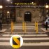US GARVEE Safety Bollard 2 Packs Bollard Post 4 5 Inch Diameter Safety Steel Bollard Post Yellow