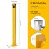 US GARVEE Safety Bollard 2 Packs Bollard Post 4 5 Inch Diameter Safety Steel Bollard Post Yellow