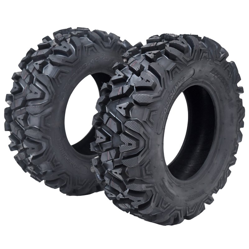 US GARVEE Set of 2  ATV Trail Tires 6PR Knobby Sport Tires, Tubeless - AT25x8-12-6PR TL KNIGHT
