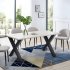 US GARVEE Set of 2 Metal Table Legs Dining Table Legs Heavy Duty X Frame for Desk Dining Table