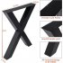 US GARVEE Set of 2 Metal Table Legs Dining Table Legs Heavy Duty X Frame for Desk Dining Table