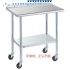 US GARVEE Stainless Steel Table  60 x 24 inches Kitchen Prep Work Tables with Wheels  NSF Commercial Worktable with Adjustable Under Shelf for Restaurant Home a