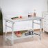 US GARVEE Stainless Steel Prep Table 48 x 24 Inch NSF Commercial Heavy Duty Stainless Steel Work Folding Table