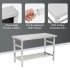 US GARVEE Stainless Steel Prep Table 48 x 24 Inch NSF Commercial Heavy Duty Stainless Steel Work Folding Table
