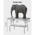 US GARVEE Stainless Steel Folding Table with Undershelf Commercial Kitchen Prep Table for Home Restaurant Hotel