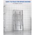 US GARVEE Stainless Steel Folding Table Commercial Kitchen Prep Table without Undershelf