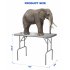 US GARVEE Stainless Steel Folding Table Commercial Kitchen Prep Table without Undershelf
