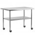 US GARVEE Stainless Steel Work Table with Undershelf Commercial Kitchen Prep Table