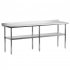 US GARVEE Stainless Steel Work Table with Undershelf Commercial Kitchen Prep Table
