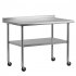 US GARVEE Stainless Steel Work Table with Undershelf Commercial Kitchen Prep Table
