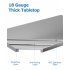 US GARVEE Stainless Steel Work Table with Undershelf Commercial Kitchen Prep Table