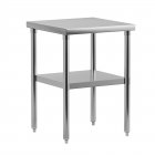 US GARVEE Stainless Steel Work Table with Undershelf Commercial Kitchen Prep Table