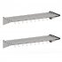 US GARVEE Stainless Steel Wall Shelf Metal Storage Rack with Backplash Hooks