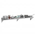 US GARVEE Stainless Steel Wall Shelf Commercial Wall Mount Shelving ‎‎Rectangular Floating Shelf