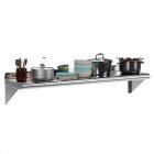 US GARVEE Stainless Steel Wall Shelf Commercial Wall Mount Shelving ‎‎Rectangular Floating Shelf