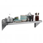 US GARVEE Stainless Steel Wall Shelf Commercial Wall Mount Shelving ‎‎Rectangular Floating Shelf