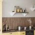 US GARVEE Stainless Steel Wall Shelf Commercial Wall Mount Shelving       Rectangular Floating Shelf