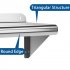 US GARVEE Stainless Steel Wall Shelf Commercial Wall Mount Shelving       Rectangular Floating Shelf