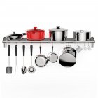 US GARVEE Stainless Steel Wall Shelf Commercial Wall Mount Shelving ‎‎Rectangular Floating Shelf