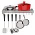 US GARVEE Stainless Steel Wall Shelf Commercial Wall Mount Shelving       Rectangular Floating Shelf