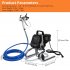 US GARVEE Stand Airless HVLP Paint Sprayer High Efficiency Thinning Free Minimal Overspray