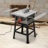 US GARVEE Table Saw 10 Inch 15A Multifunctional Saw with Stand   Push Stick