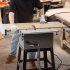 US GARVEE Table Saw 10 Inch 15A Multifunctional Saw with Stand   Push Stick