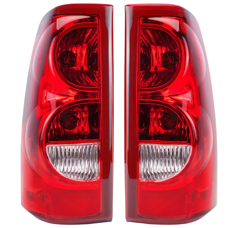 US GARVEE Tail Light Assembly for 03-06 Chevy Silverado 1500 1500HD 2500 2500HD Driver & Passenger Side Ruby Red
