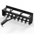 US GARVEE Tow Behind Spike Aerator  32 Inch Tow Behind Aerators with Durable Steel Tines Lawn Soil Penetrator with Extra Wide Tow Bar for Lawn  Farm  Planting