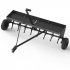 US GARVEE Tow Behind Spike Aerator  48 Inch Tow Behind Aerators with Durable Steel Tines Lawn Soil Penetrator with Extra Wide Tow Bar for Lawn  Farm  Planting