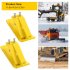 US GARVEE Tractor Bucket Protector 2Pcs Ski Edge Protector Turf Tamer Skid Protector Yellow