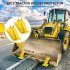 US GARVEE Tractor Bucket Protector 2Pcs Ski Edge Protector Turf Tamer Skid Protector Yellow
