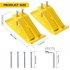 US GARVEE Tractor Bucket Protector 2Pcs Ski Edge Protector Turf Tamer Skid Protector Yellow