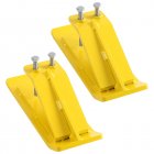 US GARVEE Tractor Bucket Protector 2Pcs Ski Edge Protector Turf Tamer Skid Protector Yellow